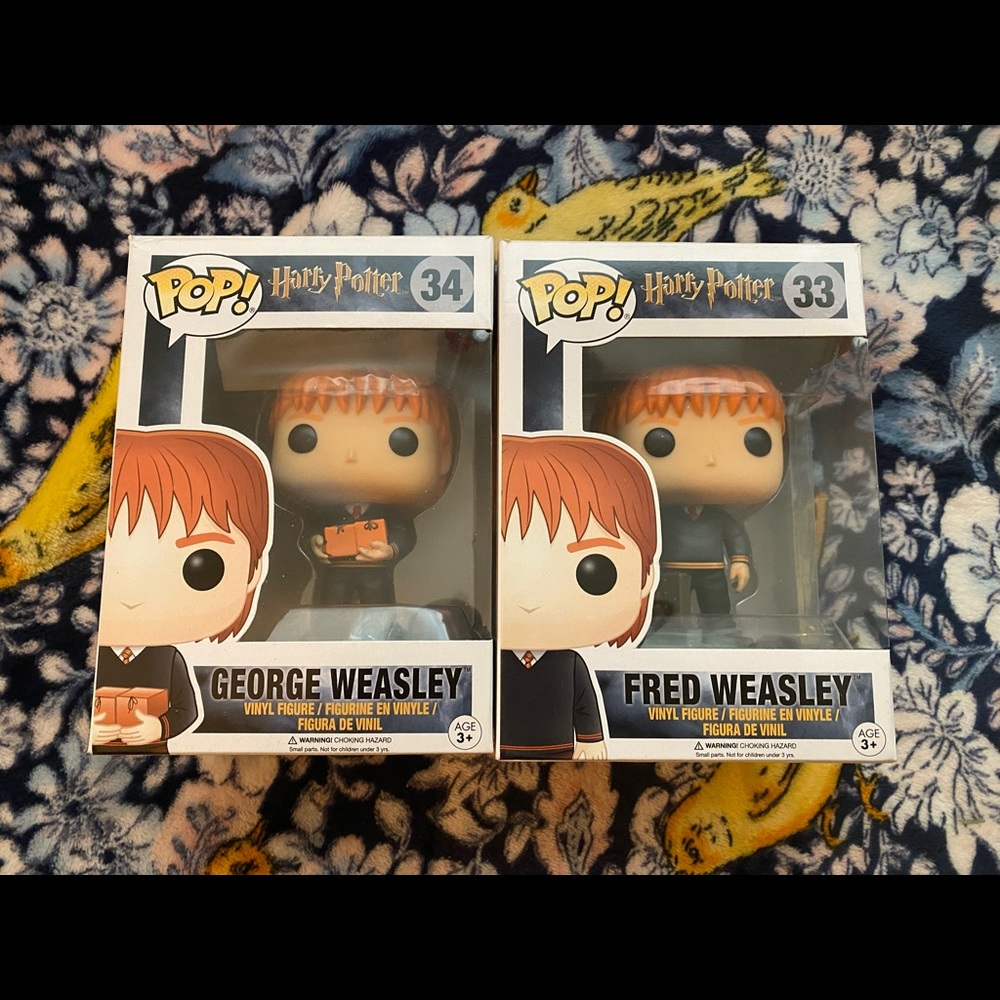George & Fred Weasley Funko Pop set!